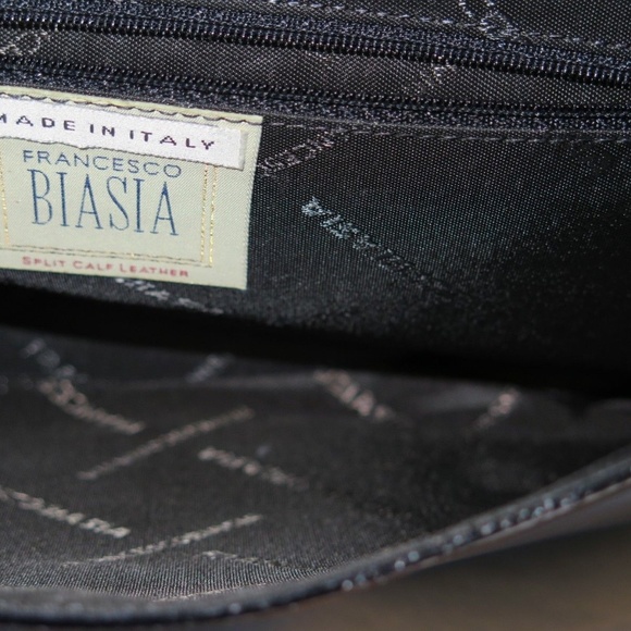 Francesco Biasia ☆ Black Italian Leather Bag - Picture 5 of 8